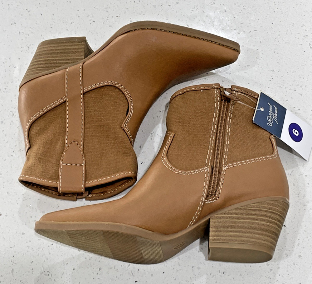 Western Ankle Boots Cowgirl Sz 6 NWT -Universal Thread-